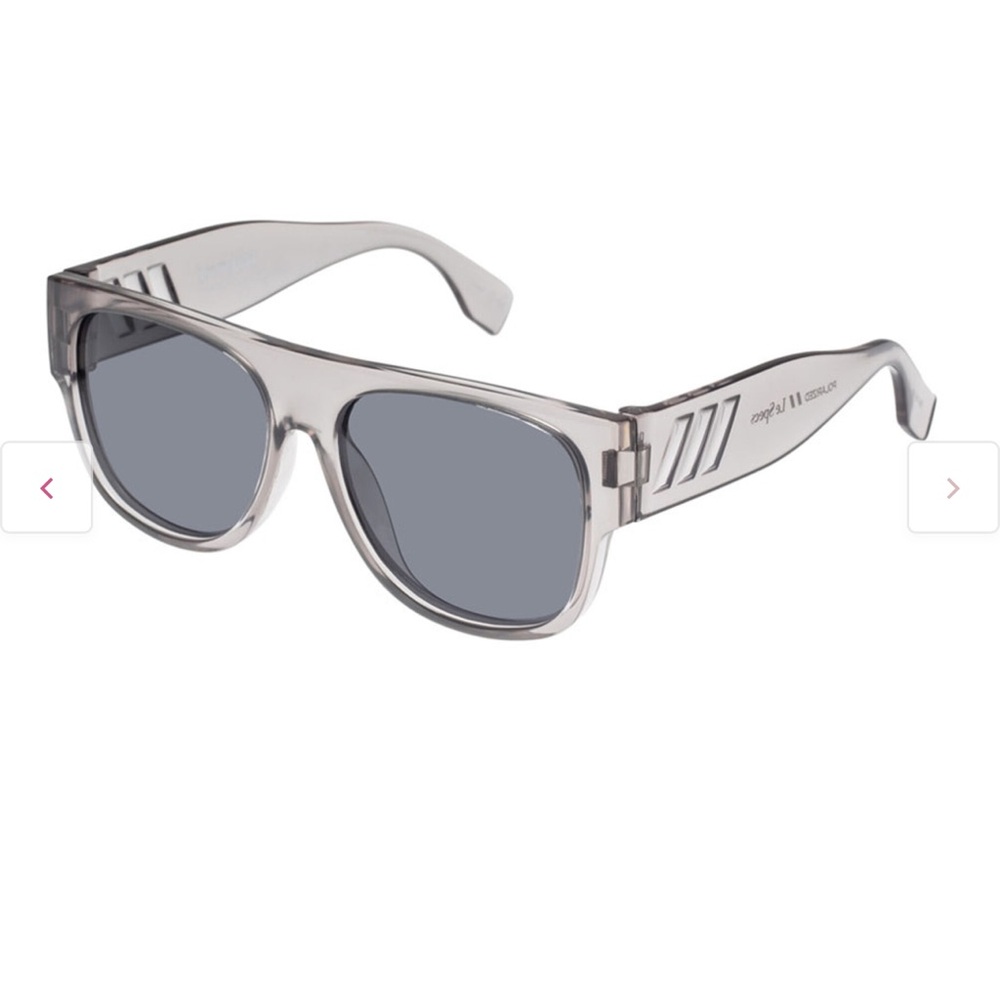 Le Specs - Sunglasses Floatation Clear Shadow Polarized - Smoke Mono Lens